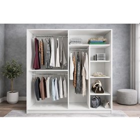 Resim Zen Sürgü Kapaklı Dolap Gardırop BF 