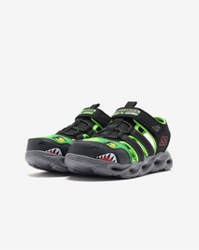 Resim SKECHERS Thermo-splash - Hydro-flare Büyük Erkek Çocuk Siyah Işıklı Sandalet 400613l Bklm 