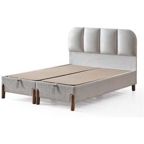 Resim Bohem Prime Çift Kişilik Sandıklı Baza Ve Başlık 2 Li Set Şık Tasarım 140 x 190 CM 