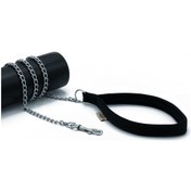 Resim Doggie Dokuma Zincirli Köpek Gezdirme Kayışı M 2x110cm Siyah 