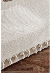 Resim Asya Koltuk Örtüsü 115x200 Cm - Ekru 