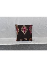 Resim Zehra Abla Halı Yeni El Dokuma Dekoratif Kilim Kırlent Yastık Kılıfı 6020 