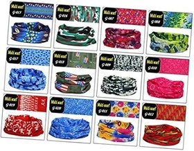 Resim VANZACK 5 Adet Sürme Boyun Örtüsü Boyun Rüzgar Geçirmez Yüz Maskesi Açık Yaka Boyun Kollu Eşarp Bisiklet Eşarp Yüz Maskesi 