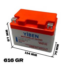 Resim YİBEN LİTYUM AKÜ (12V / 4AH-14AH TÜM MOTOSİKLET ATV MODELLERE) (STL414AH) 