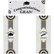 Resim Mezuniyet Fotoğraf Çekimi İçin 3'lü Vinil Pano Seti - 125x45cm Parti Dekoru 