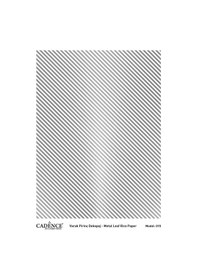 Resim Cadence Gümüş Varak Pirinç Dekoapaj Kağıdı - Model 15 