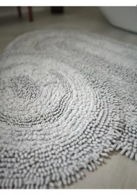 Resim Makaroni Doğal Pamuklu 2'li Banyo Paspas Seti 60x100+50x60 Cm Bej 