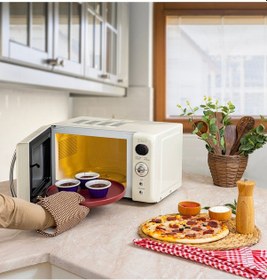 Resim Zilan ZLN1245 700 W Retro Mikrodalga Fırın 