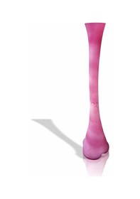 Resim Uzun Derin Çatlatma Fuşya Pembe Renkli Su Geçirmez Köşe 80cm Vazo 