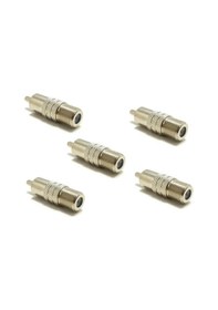 Resim Electroon F Konnektör Dişi-Rca Erkek Çevirici 5Adet 