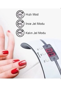 Resim Ledli Profesyonel Taşınabilir Etkili Ve Tasarımlı Dijital Göstergeli Oje Kurutucu 