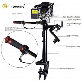 Resim Tomking Tk144fc Dıştan Takma Bot Motoru 4 Zamanlı 