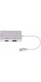 Resim Kuvars Mini Displayport To HDMI DVI VGA Çevirici Dönüştürücü 