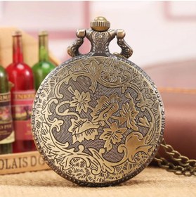 Resim keyfim shop Kişiye Özel Ayasofya Kabartmalı Antik Bronz Cep Saati 