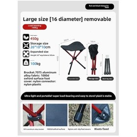 Resim Açey Üçgen Katlanır Tabure Taşinabilir Kamp Yuksek Tabure Aülminynum Alaşimlı Söndürülebilir 32 Cm Söndürülebilir 32 Cm Çok Renkli 