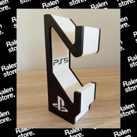 Resim Ralen Ps5 Gamepad Controller 2'li Stand | 10CM | Siyah ( Yüksek Kalite 3D Baskı Pla ) 
