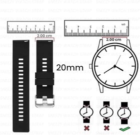 Resim Sneezy Watch Strap Samsung Galaxy Watch 6 - Classic 40-43-44-47mm İle Uyumlu 20mm FiberLink Manyetik Tokalı Kumaş Örgü Kordon 