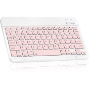 Resim Valkyrie Bluetooth 10 Inç Ios Windows Android Uyumlu Kablosuz Klavye - Türkçe - Şarjlı - Sessiz - Multimedia - Ultra Ince Pembe 
