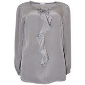 Resim BULALGİY Kadın Vizon Saf İpek Bluz - BGA00036M 