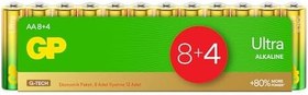 Resim GP Batteries G-TECH Ultra Alkalin Kalem LR6 - AA Boy 1.5V Pil 12'li Shrink 