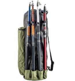 Resim Euro Fish Kamış Çantası Boru Tipi Haki-siyah 80 Cm 38006 