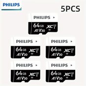 Resim Dashanshop Philips Hafıza Kartı 5li Paketi 64gb Sd Kart Coklu Kapasite Uzun Omurlu Telefon Bilgisayar Uyumlu 