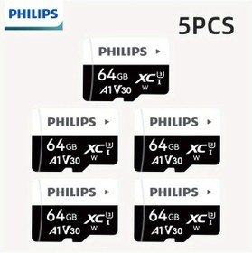 Resim Dashanshop Philips Hafıza Kartı 5li Paketi 64gb Sd Kart Coklu Kapasite Uzun Omurlu Telefon Bilgisayar Uyumlu 