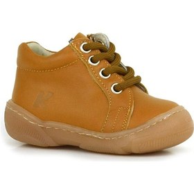 Resim Anatomik Yumuşak Hakiki Deri Fermuarlı Taba Bebek Bot Ayakkabı Taba 