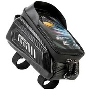 Resim Chuangyinshop Siyah 1'li Paket Ayarlanabilir Eva Sert Dış Kaplama Çift Taraflı Elcik Çantası Bisiklet Aksesuarı Siyah 