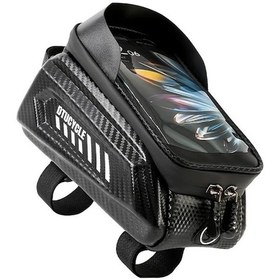 Resim Chuangyinshop Siyah 1'li Paket Ayarlanabilir Eva Sert Dış Kaplama Çift Taraflı Elcik Çantası Bisiklet Aksesuarı Siyah 