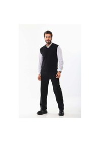 Resim Günay Erkek V Yaka Yün Süveter 0108 Siyah 