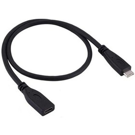 Resim 50 Cm Type-C Usb 3.1 Dişi Erkek Uzatma Kablosu 50Cm Typec Uzatma 