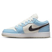 Resim Nike Air Jordan 1 Low Gs Ice Blue Black Kadın Spor Ayakkabı 