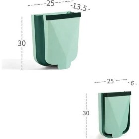 Resim Çöp Kovası Katlanır Dolaba Asılabilir Büyük Ölçü Çöp Kovası Mutfak ve Ofis Çöp Kovası 