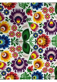 Resim Enesar Home Botanik Çiçek Desenli Dijital Baskılı Kumaş 100 x 140 cm 