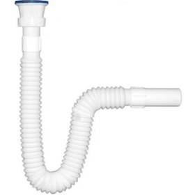 Resim Özbest Lüks Lavabo Sifonu Paslanmaz 3 Adet Beyaz 