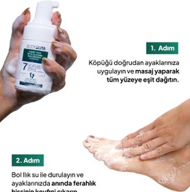 Resim bodylita Foamyfoot Ayak Kokusu Giderici Çay Ağacı Ve 7 Aktif Içerikli ayak köpük şampuanı 