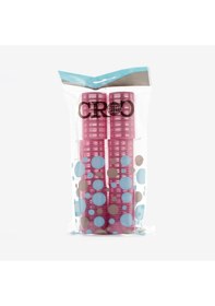 Resim Croc 1202 Pembe Cırtlı Bigudi 6lı Çap 3,5cm +10lu Plastik Saç Pensi Pembe 