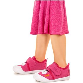 Resim Kiko Kids Cookie Cırtlı Kız Bebek İlk Adım Panduf Ayakkabı Fuşya 