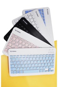 Resim Torima Tablet , Telefon Ve Bilgisayar Için Kablosuz Bluetoot'lu Şarjlı Klavye Ve Mouse Seti 