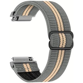 Resim Gateesat Samsung Galaxy Watch 7/6/5/4/3/2/active 2 İçin Haki 22mm Dokuma Nylon Kayış 