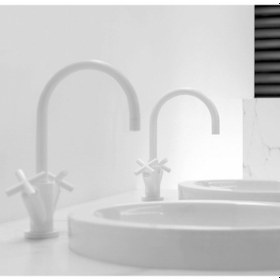 Resim Dornbracht Tara Lavabo Bataryası Mat Beyaz 