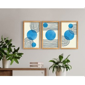 Resim Bk Home Dekoratif 3’Lü Retro Ahşap Tablo-21 