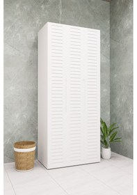 Resim Mdf Çamaşır Makinesi Ve Kurutma Makinesi Dolabı Lake Standart Kapaksız Beyaz 