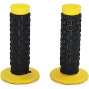 Resim Dashanshop 2 Adet Sarı Motosiklet Elcik Tutacak 7/8" Anti-kayma Kauçuk Dirt Bike Universal 