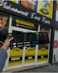 Resim Bmw M Uyumlu Model Klasik Plakalık 