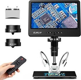 Resim Elikliv EDM602 10.1" LCD Dijital Mikroskop 3 Lensli 2160P - 24MP 