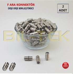 Resim F Ara Konnektör - Dişi - Dişi Kablo Birleştirici 2 Adet 
