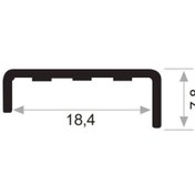 Resim Can Alüminyum 3 Metre Sunta Kenar Profili (CAN-3721*3(K)) 