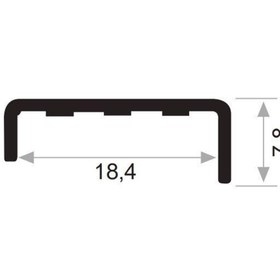 Resim Can Alüminyum 3 Metre Sunta Kenar Profili (CAN-3721*3(K)) 